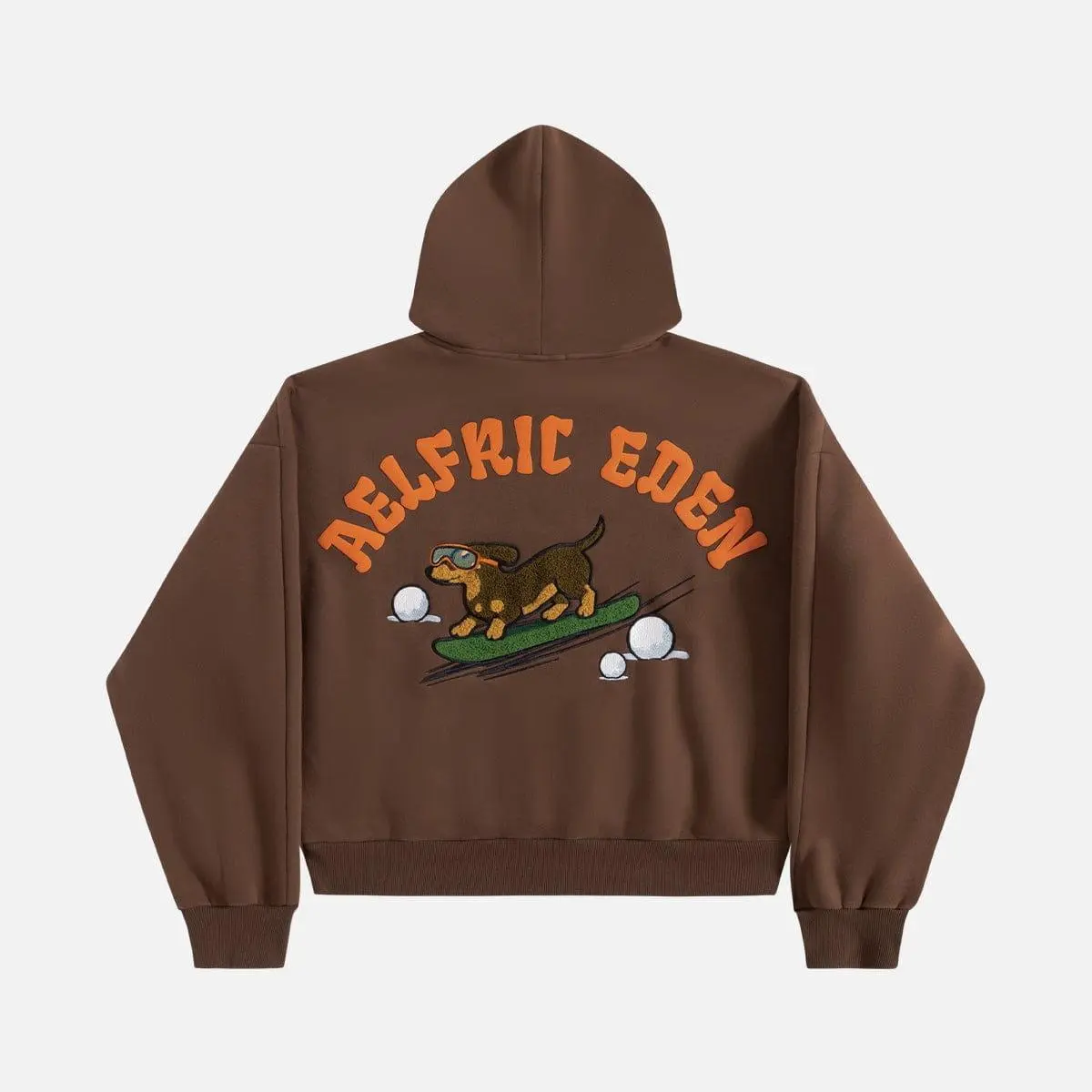 Aelfric Eden Boxy Dachshund Graphic Hoodie Unisex Trendy