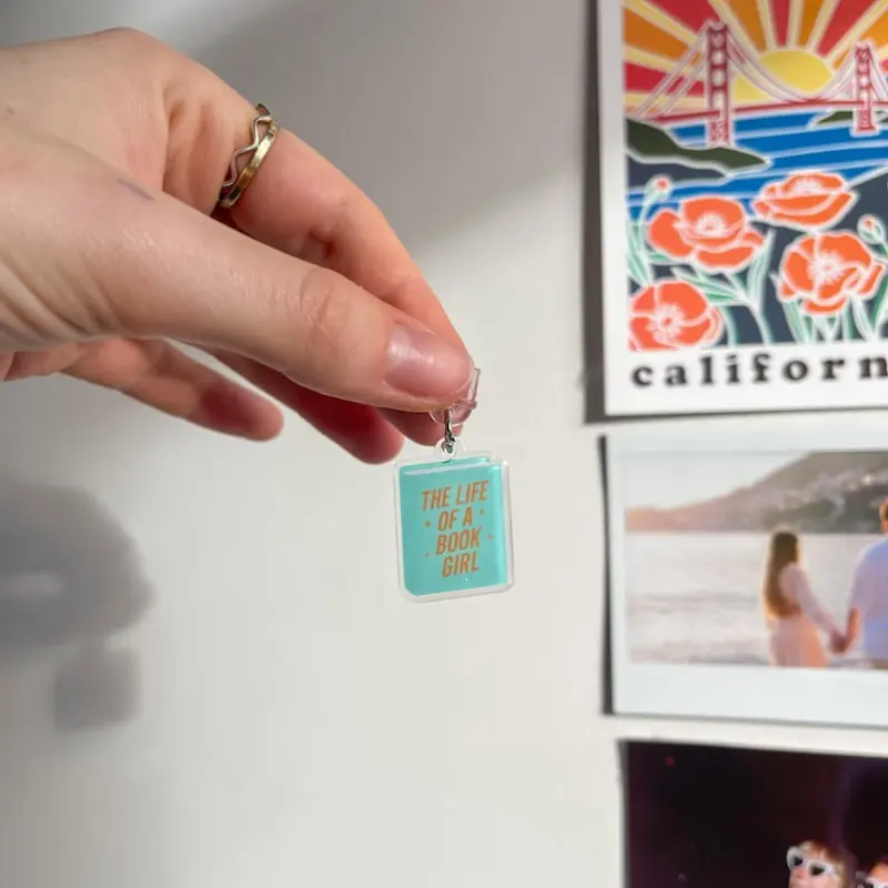 Book Girl Life E-reader Charm | Reader Gift | USB-c Acrylic Bookish Accessory