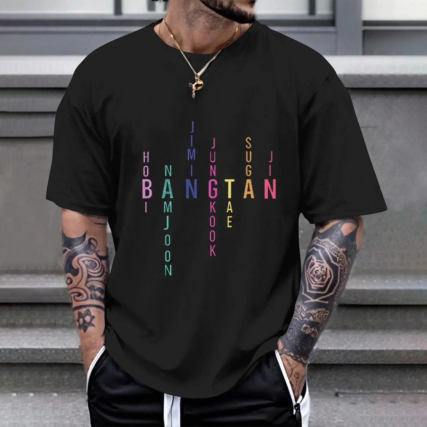 2025 Hot Bangtan Boys Names Cotton T-Shirt Featuring Jimin Jungkook Tae Suga Namjoon Hobby Jhope Jin Casual Top Tee for Women