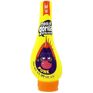Moco Gorila Squizz Hair Gel - 11.99oz, Peach & Caramel Scent, Superior Hold, All-Natural Ingredients, Indestructible Punk Hair Gel for All Hair Types