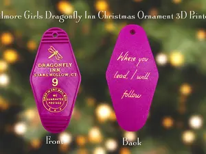 Gilmore Girls Dragonfly Inn Motel Keychain Christmas Ornament 3D Printed