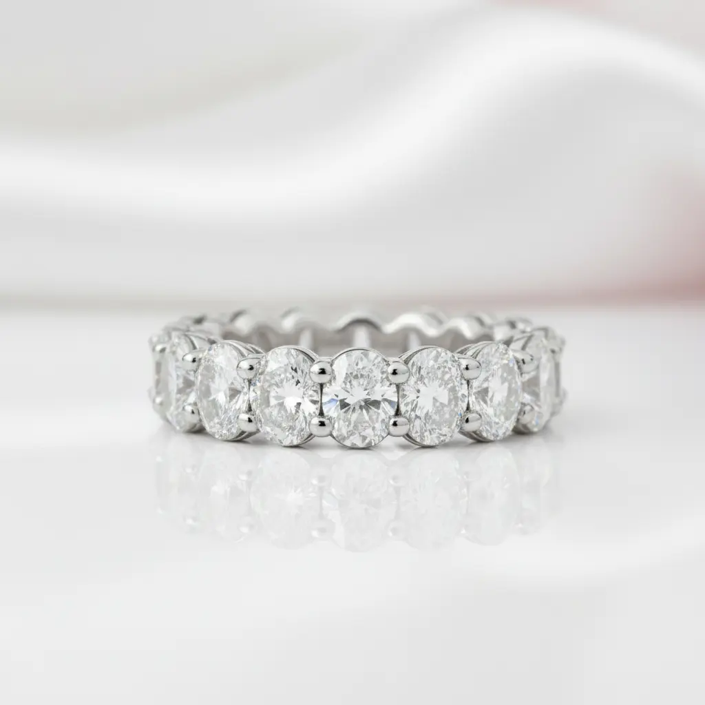 Oval-Cut Diamond Option Full Eternity Ring