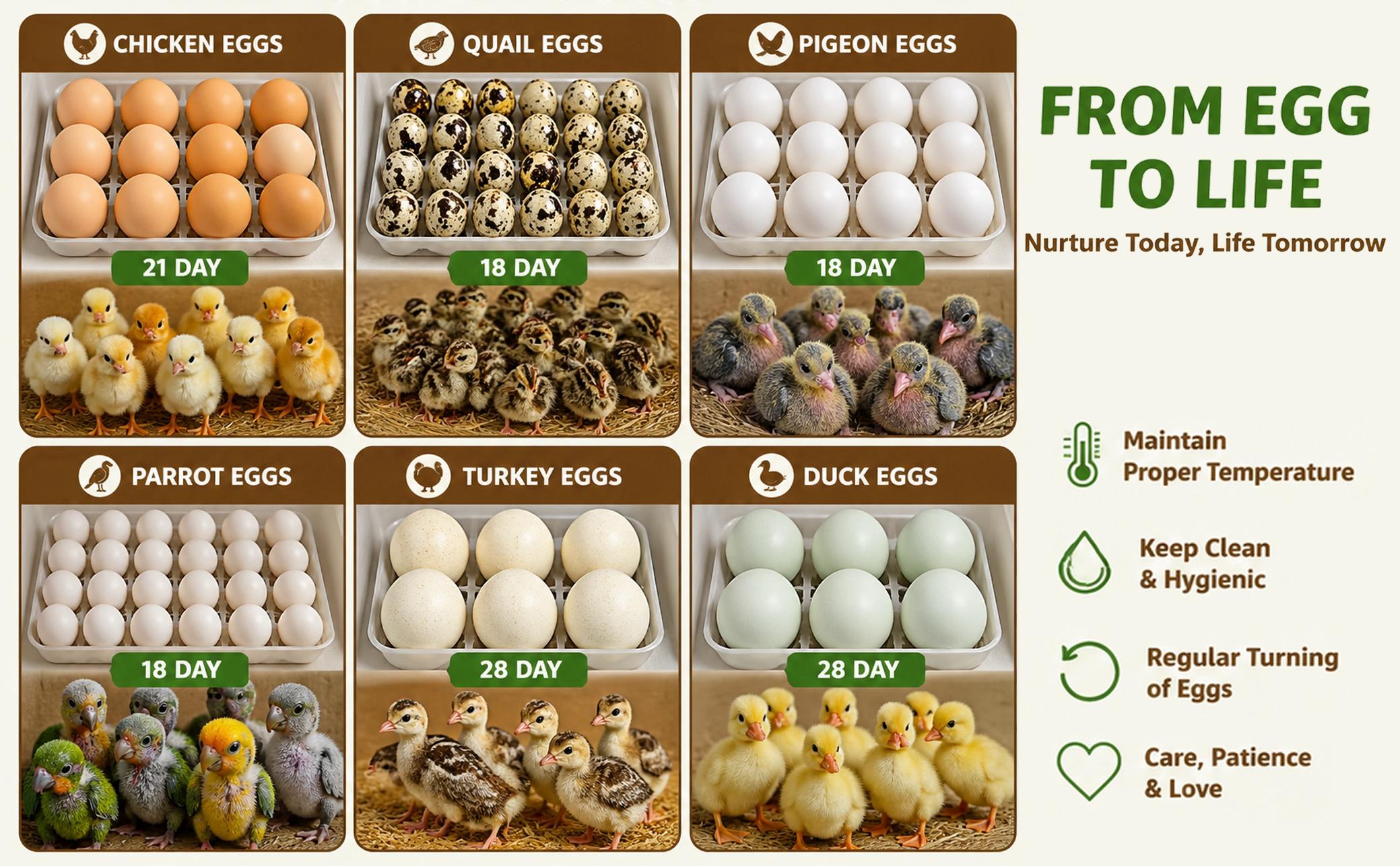2026 Upgraded Automatic Egg Incubator Multiple Capacities, Intelligent Digital Hatcher with Auto Turning & Temp Humidity Control for Chicken Duck Quail 2026 Upgraded Automatic Egg Incubator Multiple Capacities, Intelligent Digital Hatcher with Auto Turning & Temp Humidity Control for Chicken Duck Quail