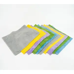 5/10-Piece Multi- Scenario And Multi-Purposer Microfiber Towel Set Colorful Cleanin cloth bamboo charcoal fiber multipurpose non reusable Cleaning 5Pcs Grey  Multi-Purpose Dishcloths washing rags