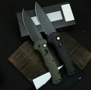 D2 Steel Folding Knife Button Lock EDC Pocket Knife, Non-Slip Handle Outdoor Camping Fishing Utility Tool