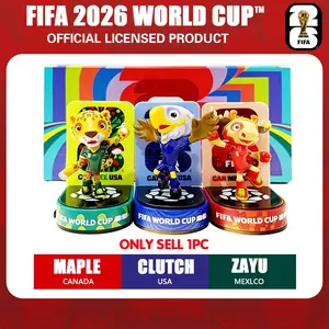 Official Fifa 2026 World Cup Mascot Figures, Canada Maple, Mexico Zayu, Usa Clutch, 6cm Collectible Soccer Models, Fan Memorial Gifts