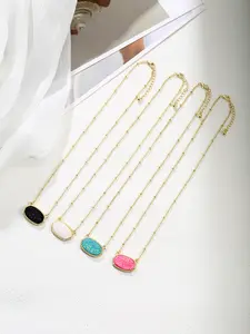 4Counts Elegant Necklace for Ladeis Choker Chain with Different Dress Up charm necklace