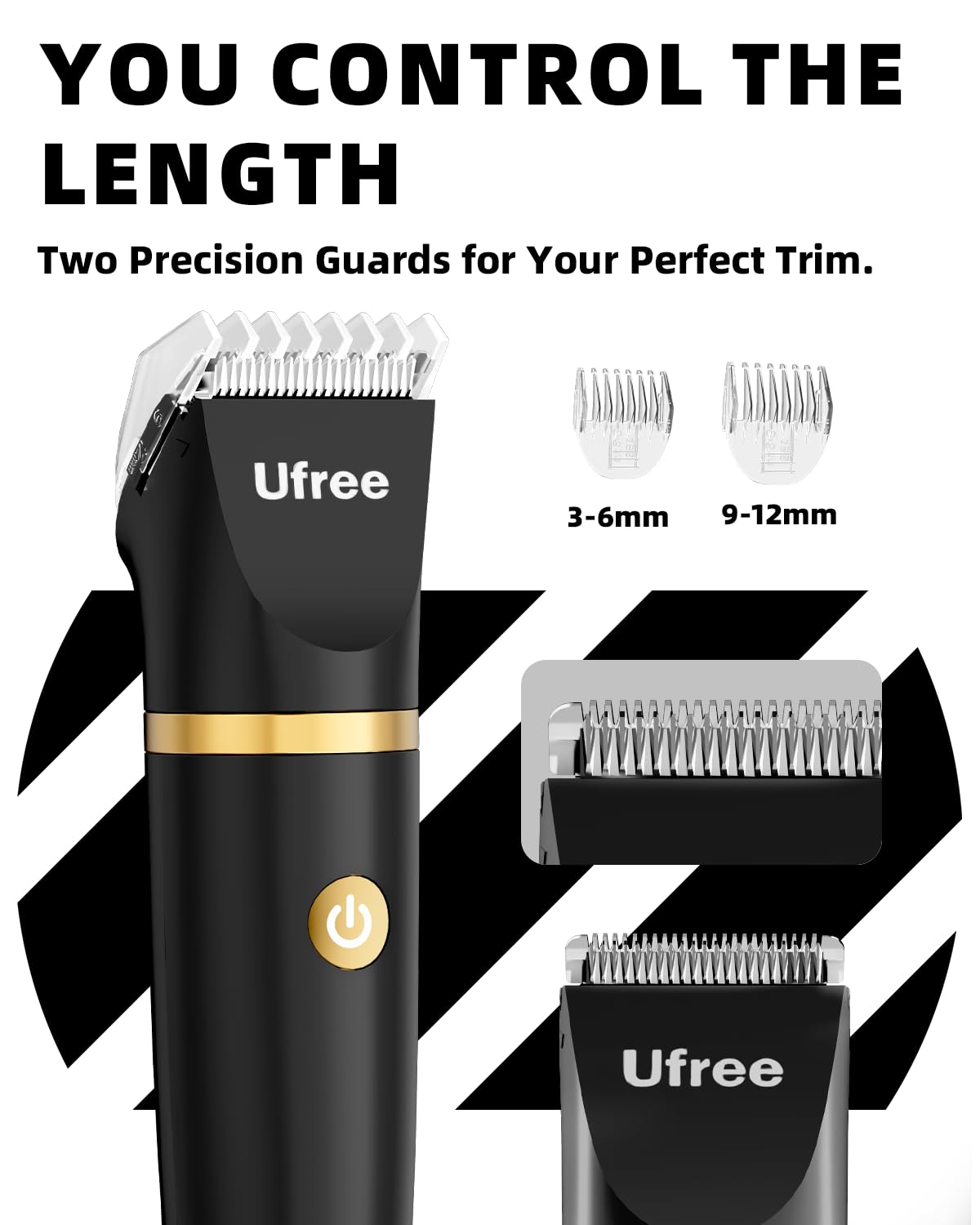 Manscape Body Hair Trimmer for Men:Hair Trimmer, 3 in 1 Versatile Electric Shaver for Groin,Face,Beard,Nose,Waterproof Body Groomer with Ceramic Blades, Mens Gifts