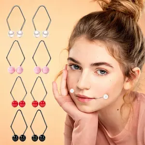 2 Pack Dimple Makers, Dimple Trainer For The Face Dimple Trainer Easy To Wear And Develop Natural Dimples For Create A Beautiful Smile, （White, Black, Red, Pink）
