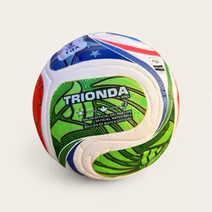 Fifa World Cup Official Soccer Ball - Trionda Pro Model, Official Matchball, Green and White Design, Perfect for Fans