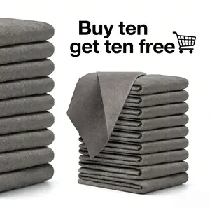 [Buy 10 Get 10 FREE ] Magic Cloth Set Thickened Microfiber, Lint & Streak Free for Glass, Mirror, Car – Reusable & Absorbent