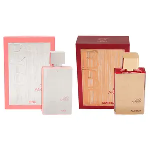 Bundle Perfume Oud Amber Oud Pink Spray Perfume Eau de Parfum for Men & Women - Unisex Fragrance and Oud Amber Ameerat for Women- 100ml/3.3fl.oz.