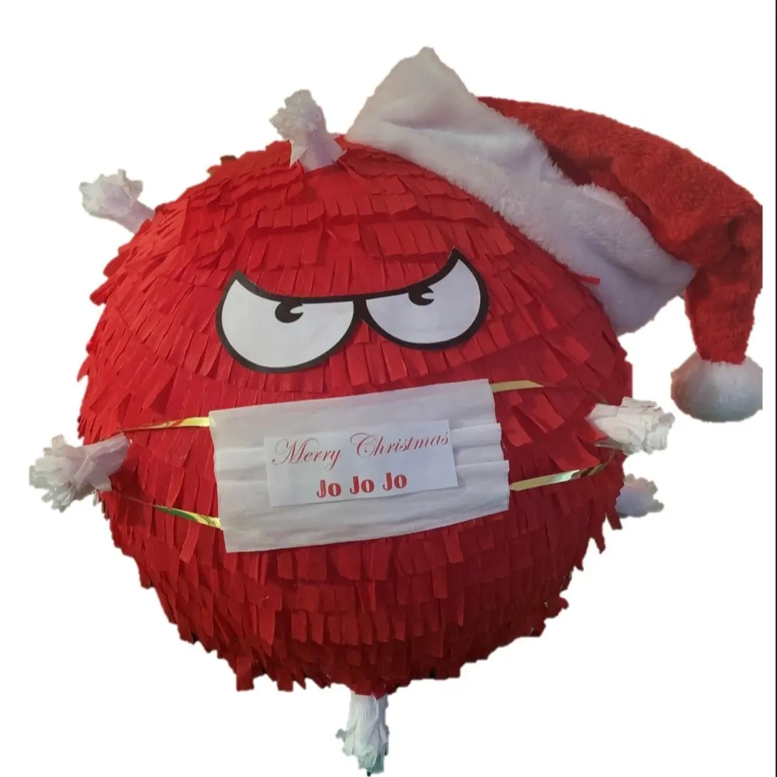 Christmas Virus pinata. virus Santa Claus!! . Merry Christmas. Christmas Party decorations Chirstams Chirstams