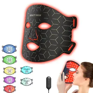 【Mother's Day gift】2026 New Seven Color Blue Light Face Mask,Home Photon Therapy Instrument, Women Skincare Facial Beauty, Professional LED Skin Mask Summervibes Gentle Daily Silicone Lightweight
