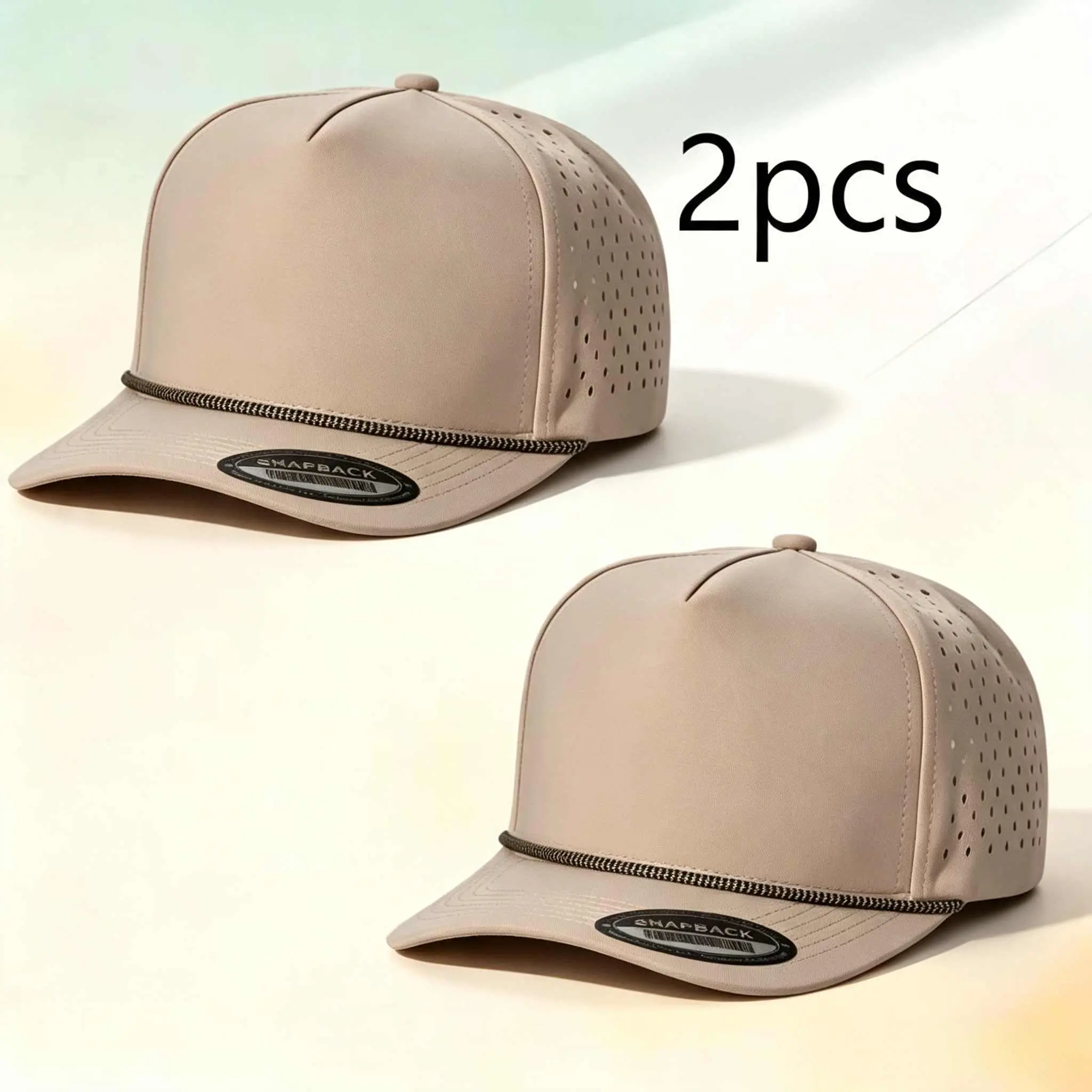 2 pieces, for daily wear, adjustable snap size when closed, men's and women's casual outdoor sports caps, suitable for all seasons.