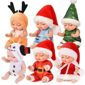 Children's sensory calming toys, mini realistic sleeping dolls, toys for autistic children with closed eyes to relieve anxiety.