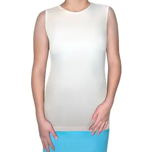 Girls' Modest Crew Neck Shell (Ages 5-12) - Sleeveless Layering Essential