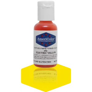 AmeriColor, Electric Yellow, .75 Ounce, Soft Gel Paste Food Color