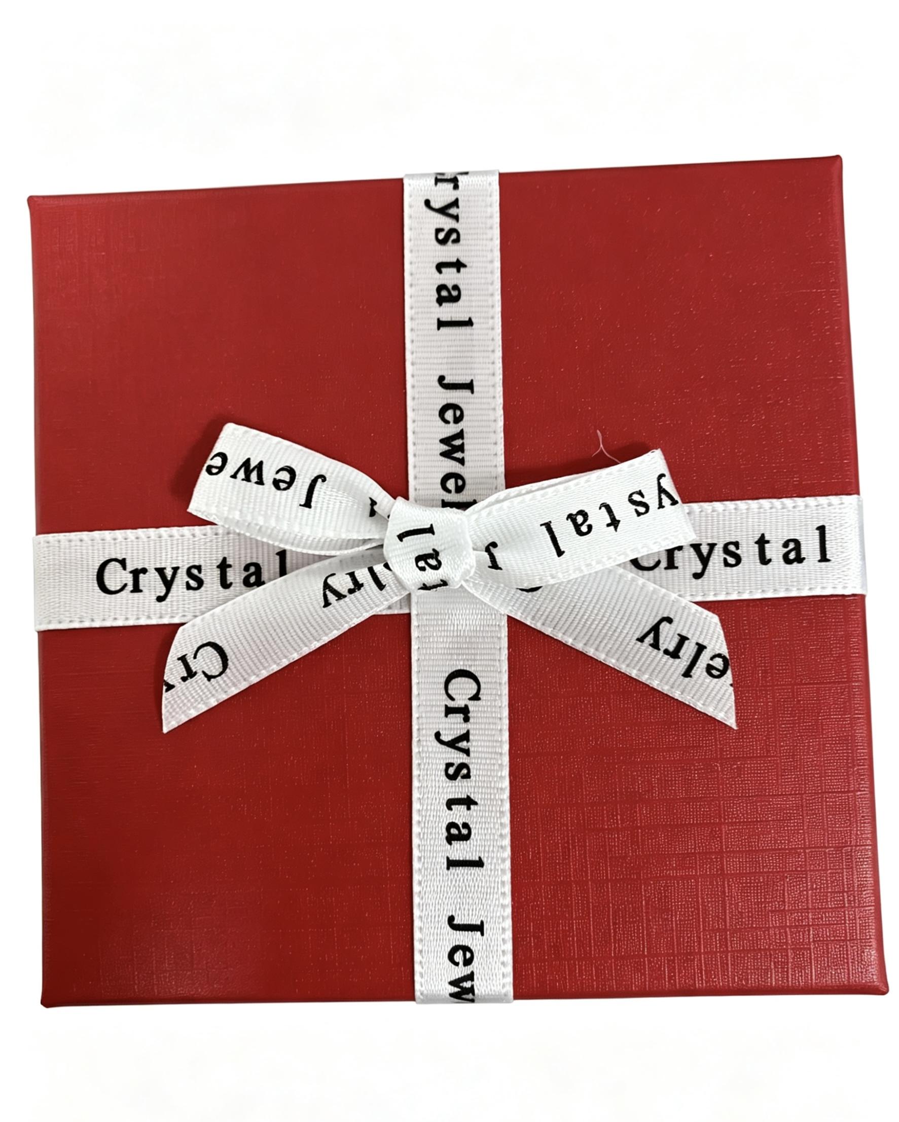 Cross-shaped studded 24in necklace