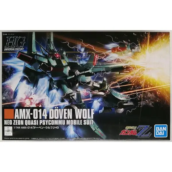 Bandai HGUC Z Gundam Doven Wolf (ZZ Ver.) HG 1/144 Scale Model Kit