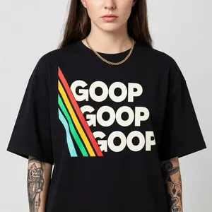 [Graphic Tee] Arc Raiders Bootleg Print T-Shirt – Funny Vintage Goop Goop Goop Burnt Peanut Meme Graphic Tee, Unisex Soft Cotton Streetwear Top, Retro Design, Perfect Everyday Casual Gift for Men & Women, Trendy Humor Tee
