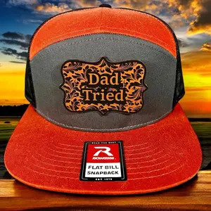 Dad Tried Leather Patch Hat - Classic Style for Men