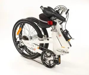 212 MAIN 20 in. FBX Monterey Folding Bike, 7-Speed Gear Box, Lightweight Aluminum Frame, Included Carrying Case, White