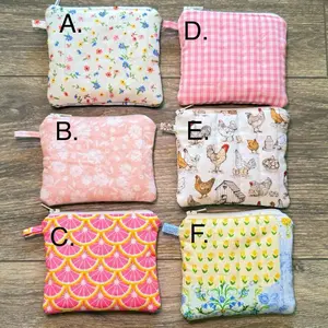 Mini Keychain Wallet - AirPod Case, Money Holder, Chapstick Holder, Soft Fabric, Ideal for Everyday Use