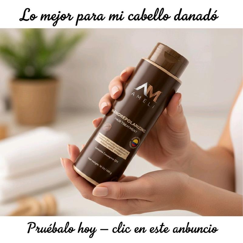 Ameli Nanorepolarizing Hair Treatment with Coenzyme Q10 Botanical Extracts & Hydrolyzed Proteins 16.9 fl oz