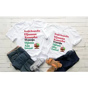 Kwanzaa t-shirt, gift idea for Kwanzaa, African attire shirt, black Christmas tee, 7 principles of kwanzaa, Afrocentric, ethnic history tee,