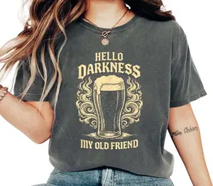 Hello Darkness My Old Friend Irish Beer St. Patrick's Day T-Shirt