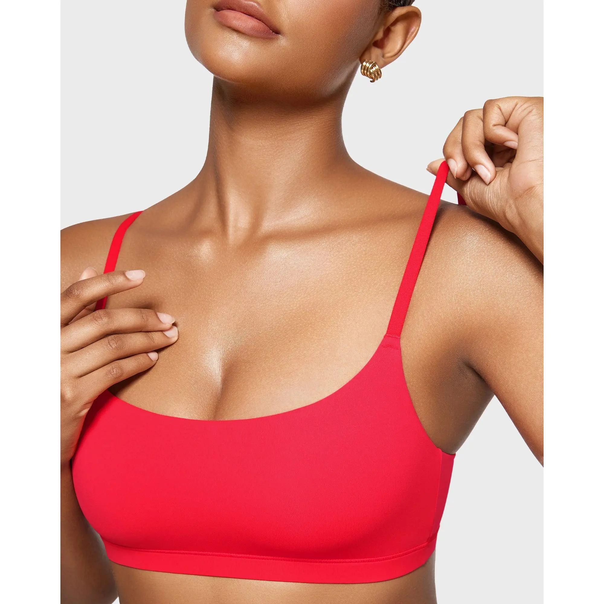 INLYRIC Women's Inbarely Scoop Neck Cami Bralette Fit Adjustable INLYRIC Women's Inbarely Scoop Neck Cami Bralette Fit Adjustable