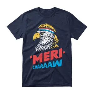 Meri-Caaaaaw T Shirt, Funny 4th Of July Eagle Graphic Tee, Patriotic America Humor Shirt, 250th Anniversary Shirt, Unisex Gift For Men Women