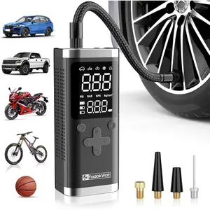 Portable Tire Inflator Air Compressor, Digital Display, for Car Tires & Bikes