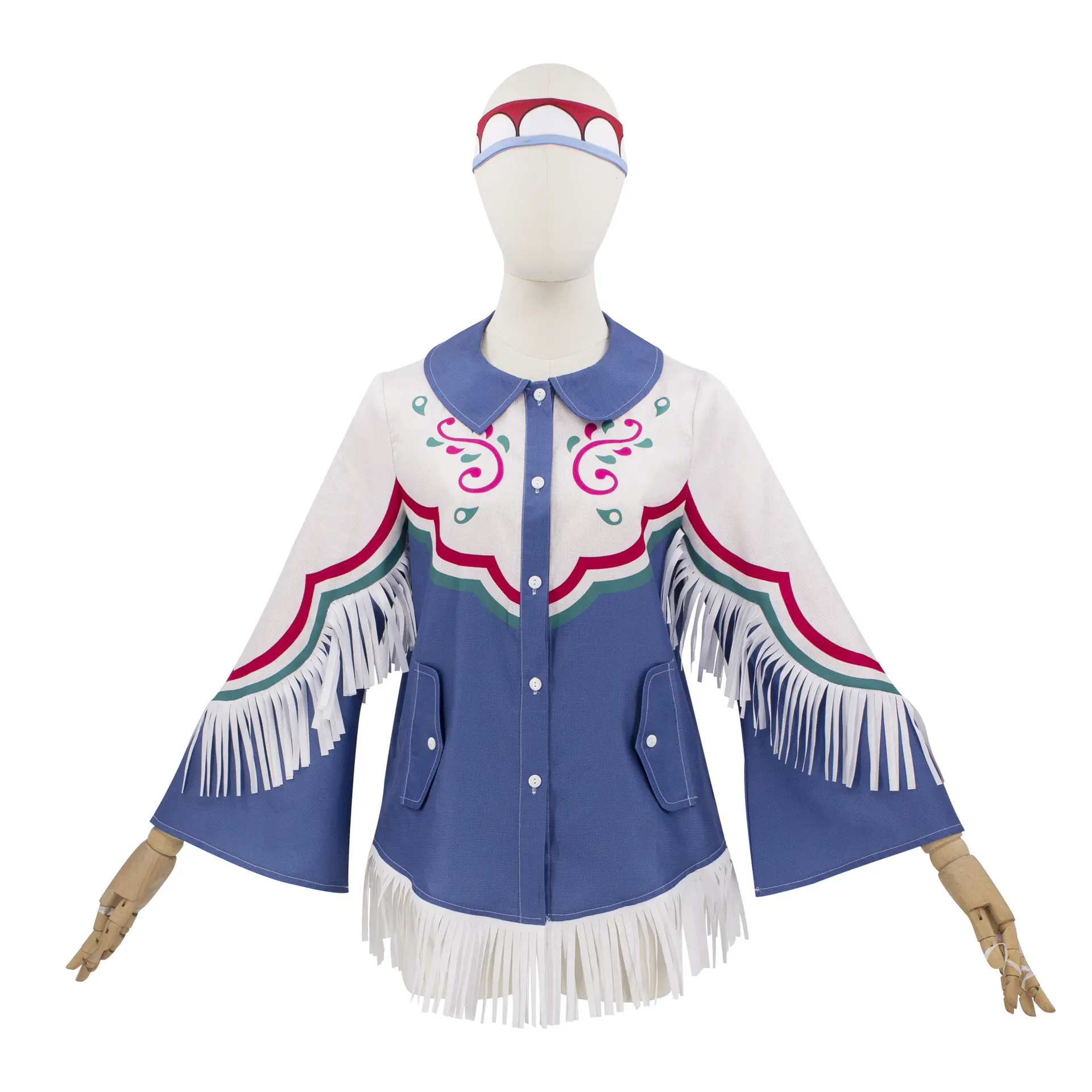 Women‘s Lily Cosplay Costume Fighter Outfit with Headband for Halloween
