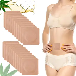 120PCS Disposable Castor Oil Patches, Hypoallergenic Castor Oil Pack Wrap for Belly Button, High-Absorbent, Self-Adhesive, No Washing, No Wash