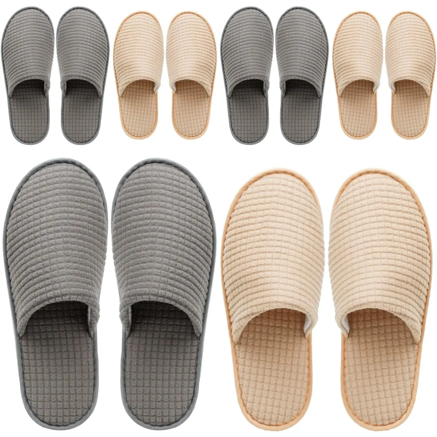 6 Pairs Spa Slippers, Non Slip Disposable Slippers For Guest, Washable Reusable, Which Can Be Used As Women Men, House, Indoor, Bathroom, Bedroom, Hotel, Bride Slippers Footwear Walking Shoes
