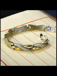 New Dual-Color Dragon Scale Bracelet, Unisex Fashion Jewelry, Ethnic Style, Trendy Accessory, Simple Design, Men and Women