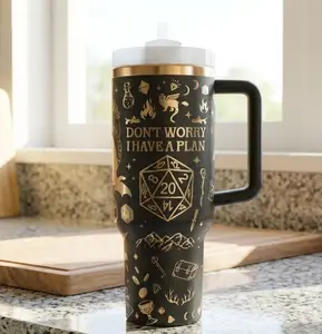 40oz Tumbler Dungeons & Dragons Laser Engraved