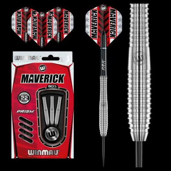 Winmau Maverick 22 gram 80% Tungsten Alloy Steel Tip Darts