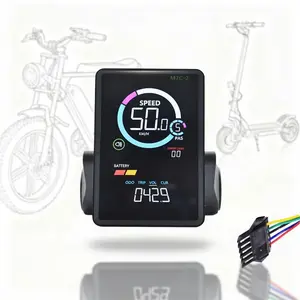 M7C-2 E-Bike Display – SM 5Pin Waterproof Wired LCD Screen, 18V–60V Compatible, Dustproof & Stable Performance, For E-Bikes & Scooters