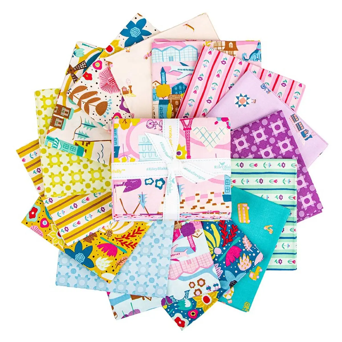 Fabric Riley Blake The Genesis of a Journey 15pc Fat Quarter Bundle FQ-16930-15