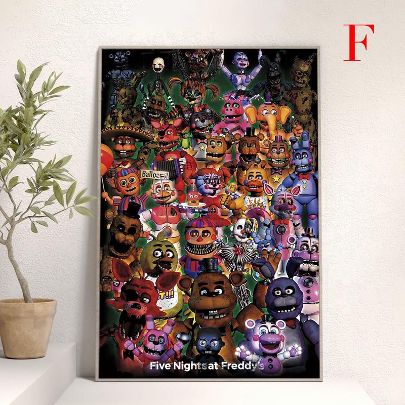 Five Nights At Freddy'S Movie Poster Wall Art Living Room Decoration Perfect Gift