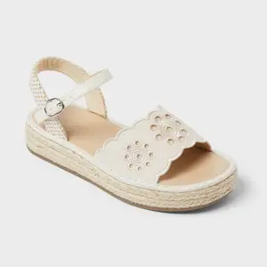 Kids' Vera Casual Sandals - Cat & Jack Cream 6