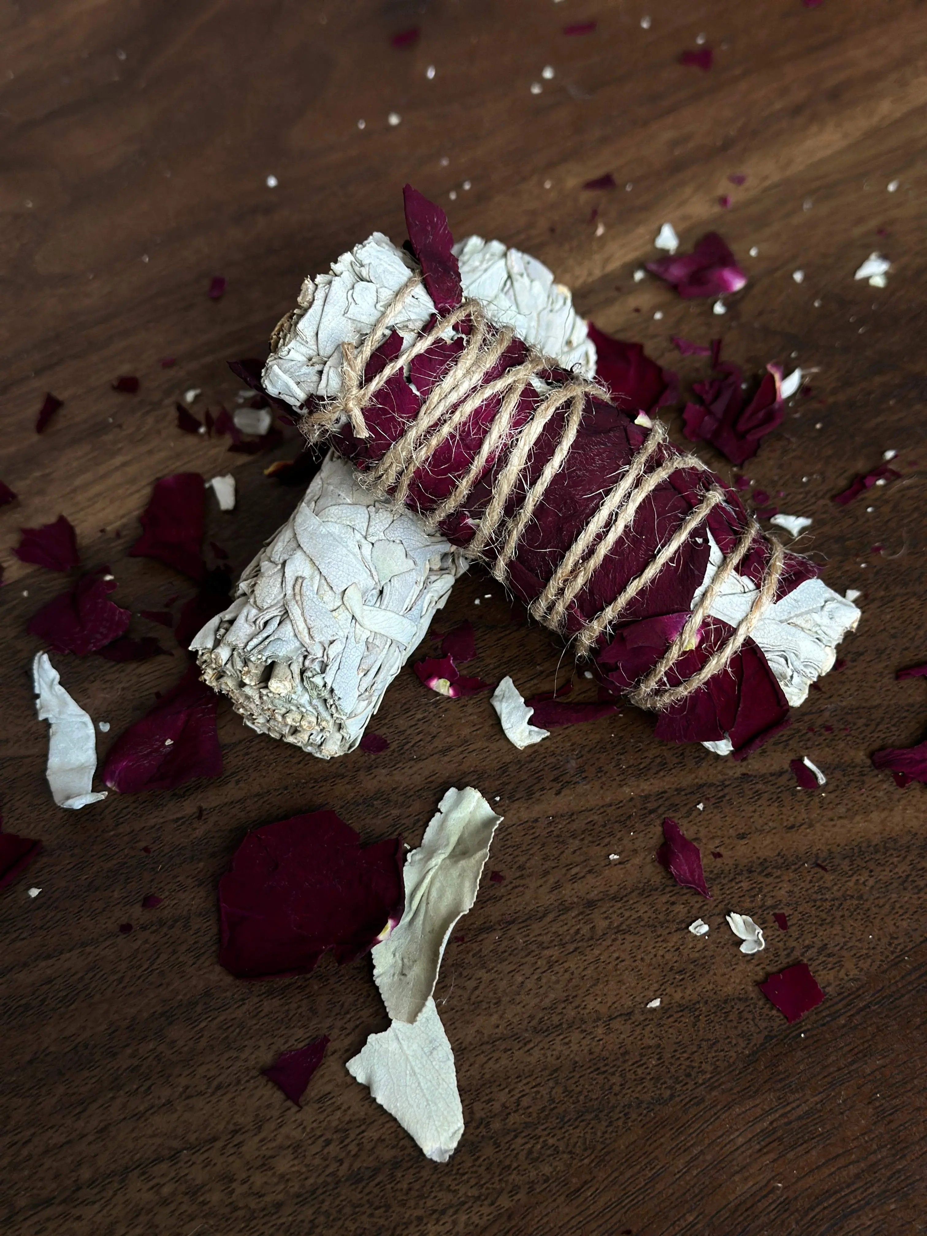 Rose Sage Smudge Stick