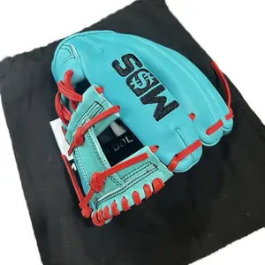 MDS Watermelon Teal and Red Glove with "MDS" Logo and Red Laces