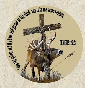 Christian Bowhunter Sticker Deer Hunting Decal Vinyl Sticker For Water Bottles & Laptops Durable Weather Resistant Tactical Duck Design