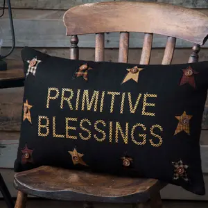 Heirloom Farm Primitive Blessings Pillow