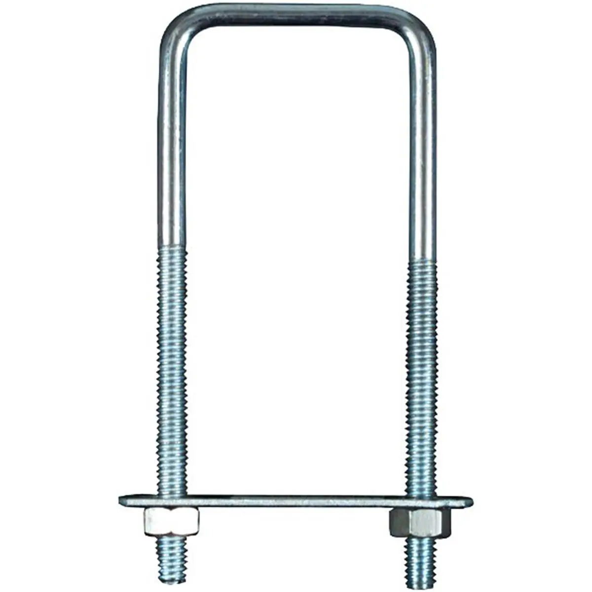Baron Manufacturing 20311 Square U-Bolt, 0.31" x 2" x 3", Zinc Plated, Weldable for Fastening in Home, Farm, and Commercial Projects, Home/Farm/Commercial, Square Shape