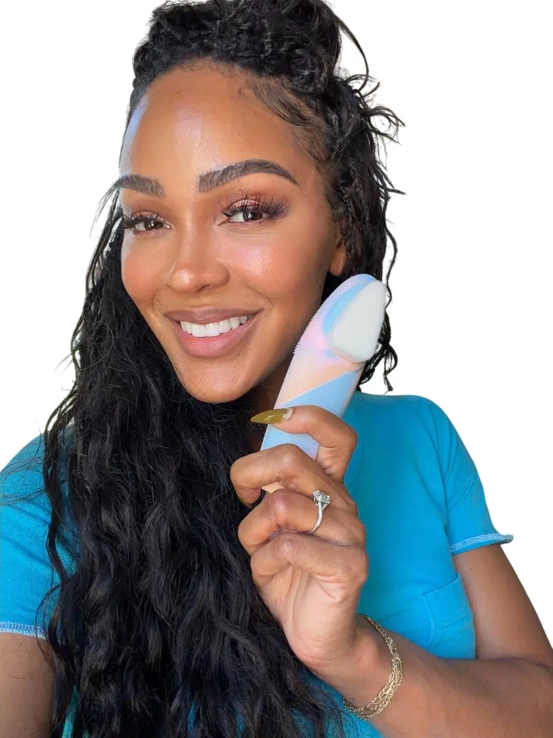 Double-Sided Cleanse & Exfoliate Face Brush by Meagan Good-Majors